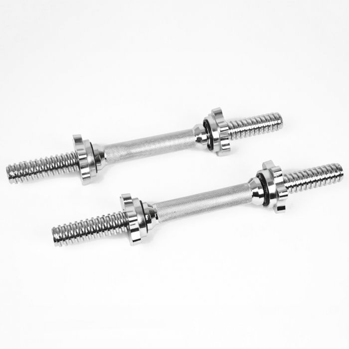 Details about   2x Dumbbell Bar Standard 1'' Handle Weightlifting Bar Spinlock Collar Lock Nut 